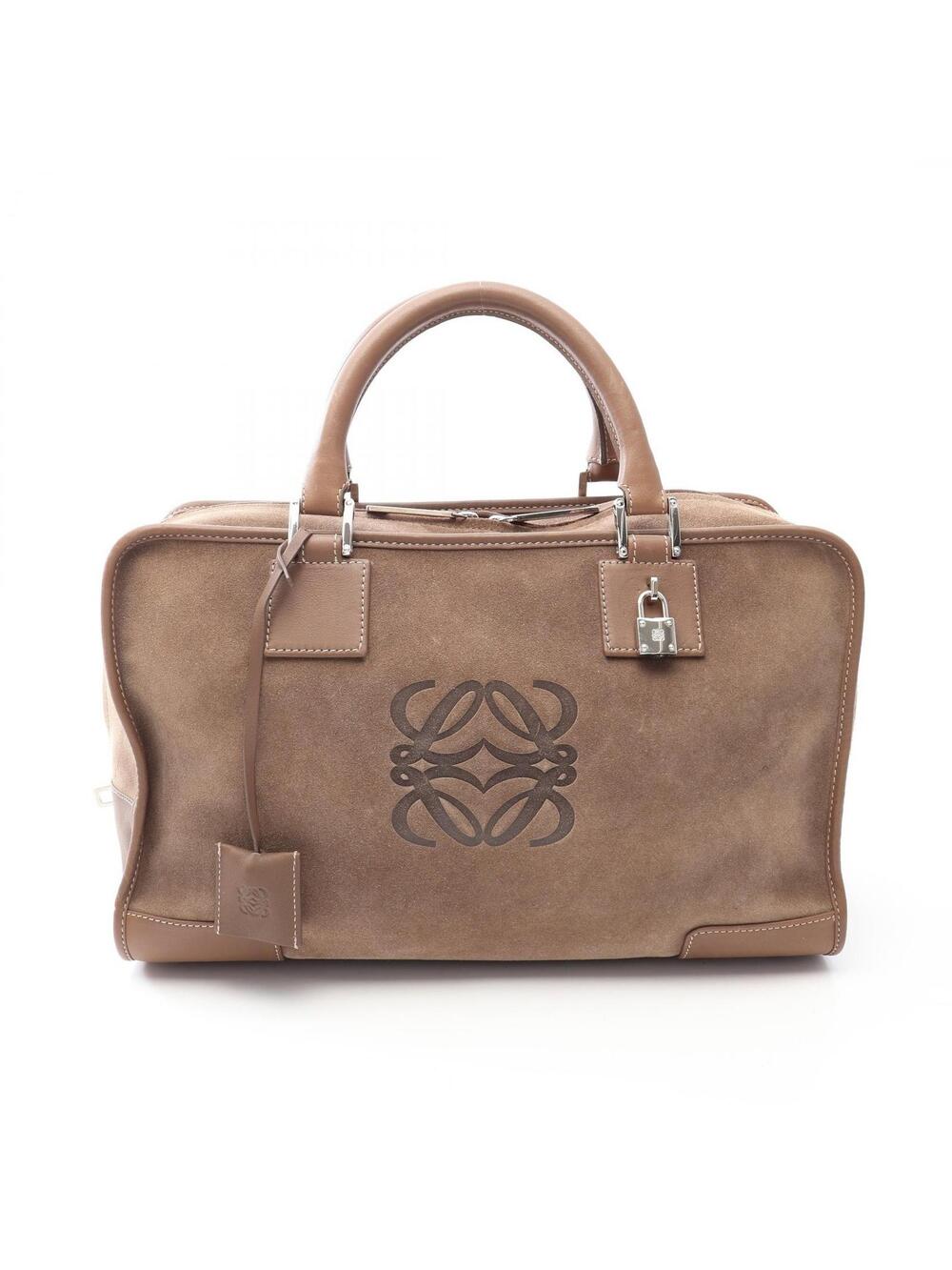 Loewe Amazona 36 Handbag Suede Leather #358092L11B